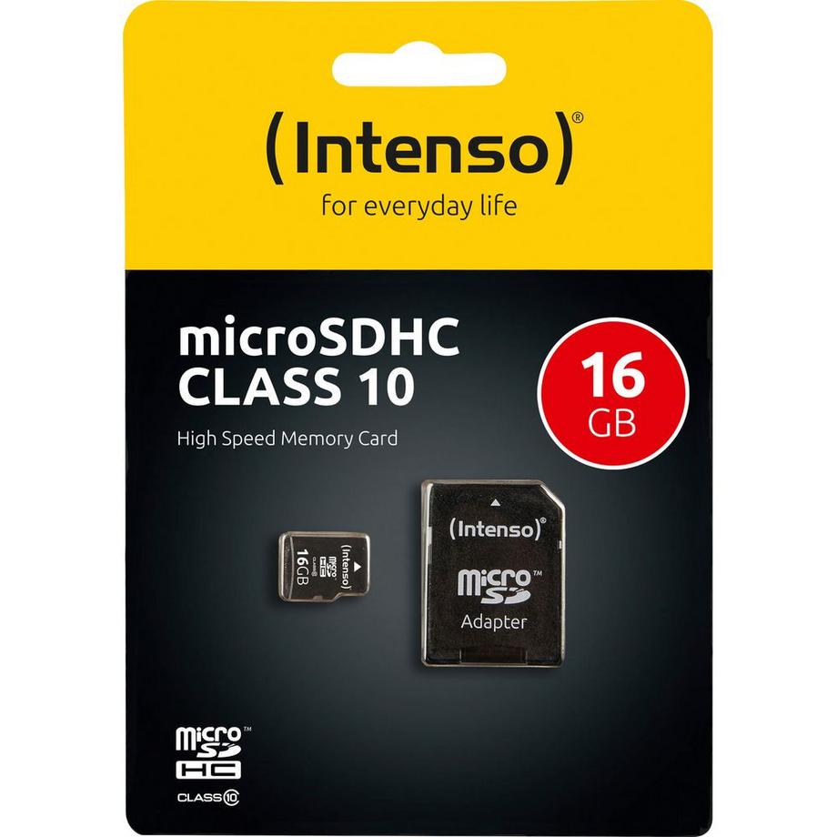 Intenso  INTENSO Micro SDHC Card 16GB 3413470 Class 10 