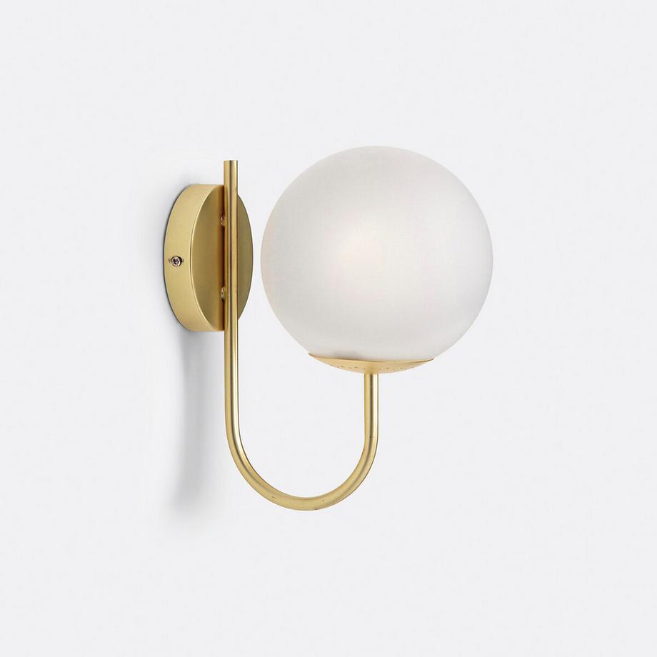 Applique verre opaline