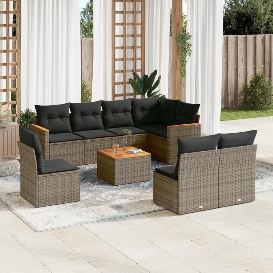 VidaXL Garten sofagarnitur poly-rattan  