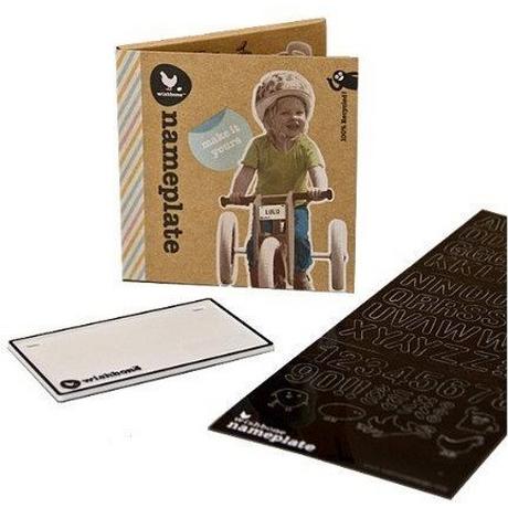 Wishbonebike  Namensschild für Whisbone Bike 