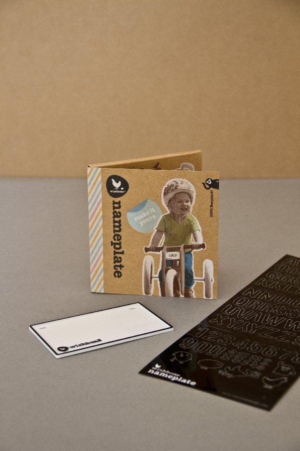 Wishbonebike  Namensschild für Whisbone Bike 