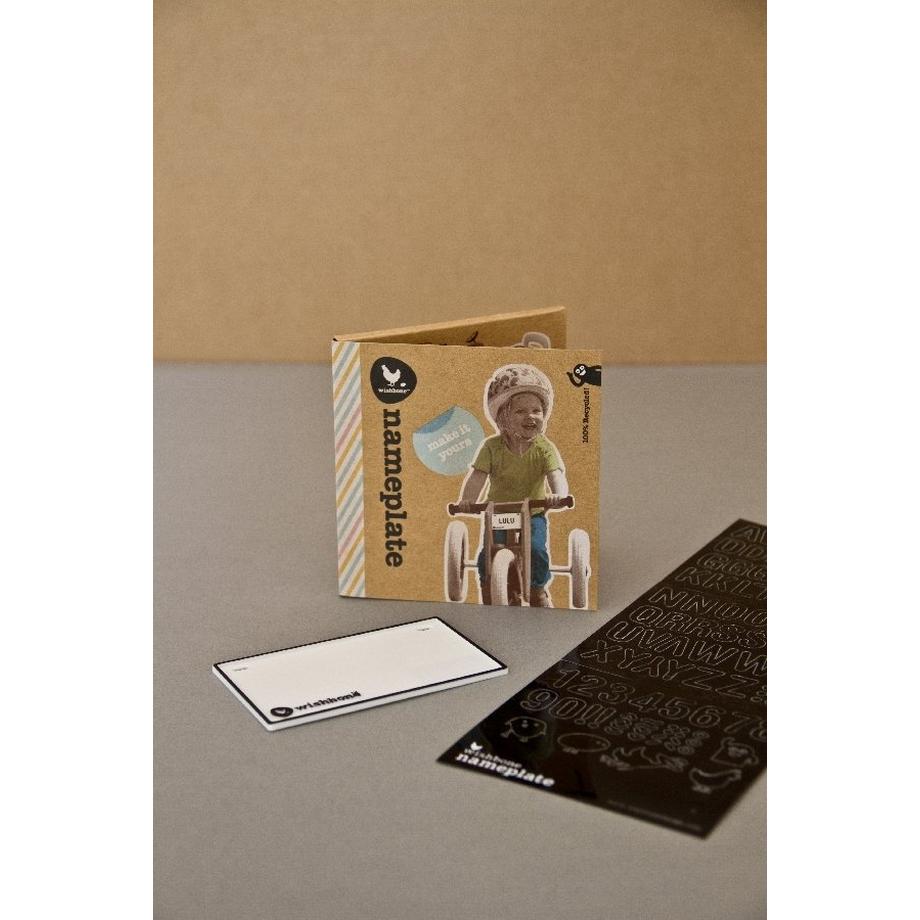 Wishbonebike  Namensschild für Whisbone Bike 