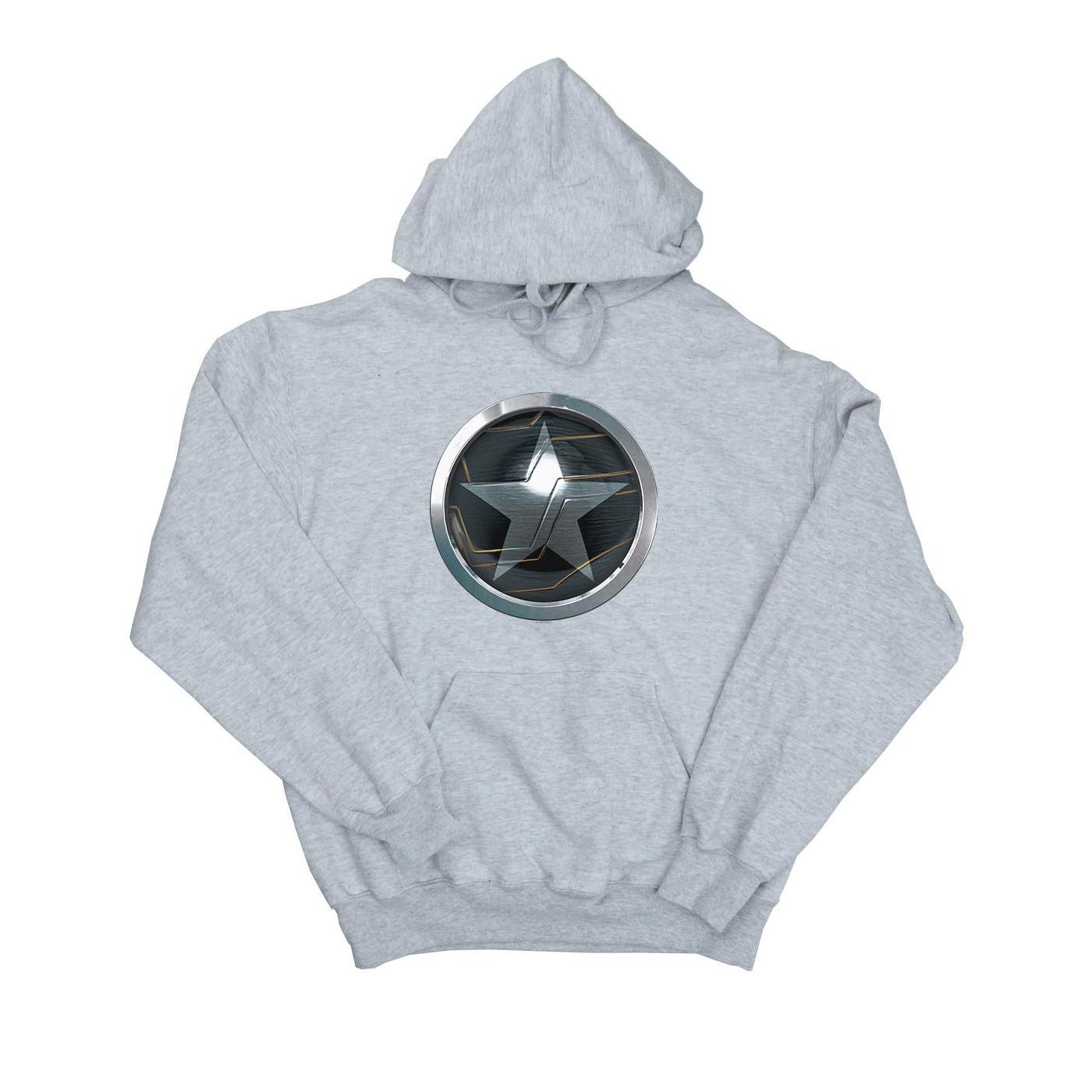 Image of The Falcon And The Winter Soldier Chest Star Kapuzenpullover Mädchen Grau 140/146