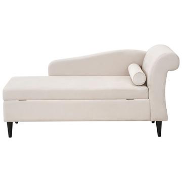 Chaise longue côté droit en Velours Glamour LUIRO
