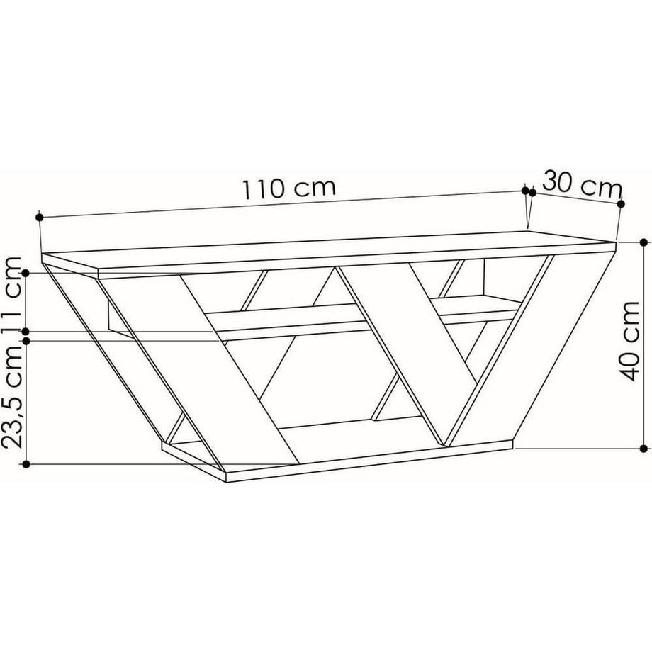 Calicosy TV-Möbel 3 Regale L110 cm - Pipralla  