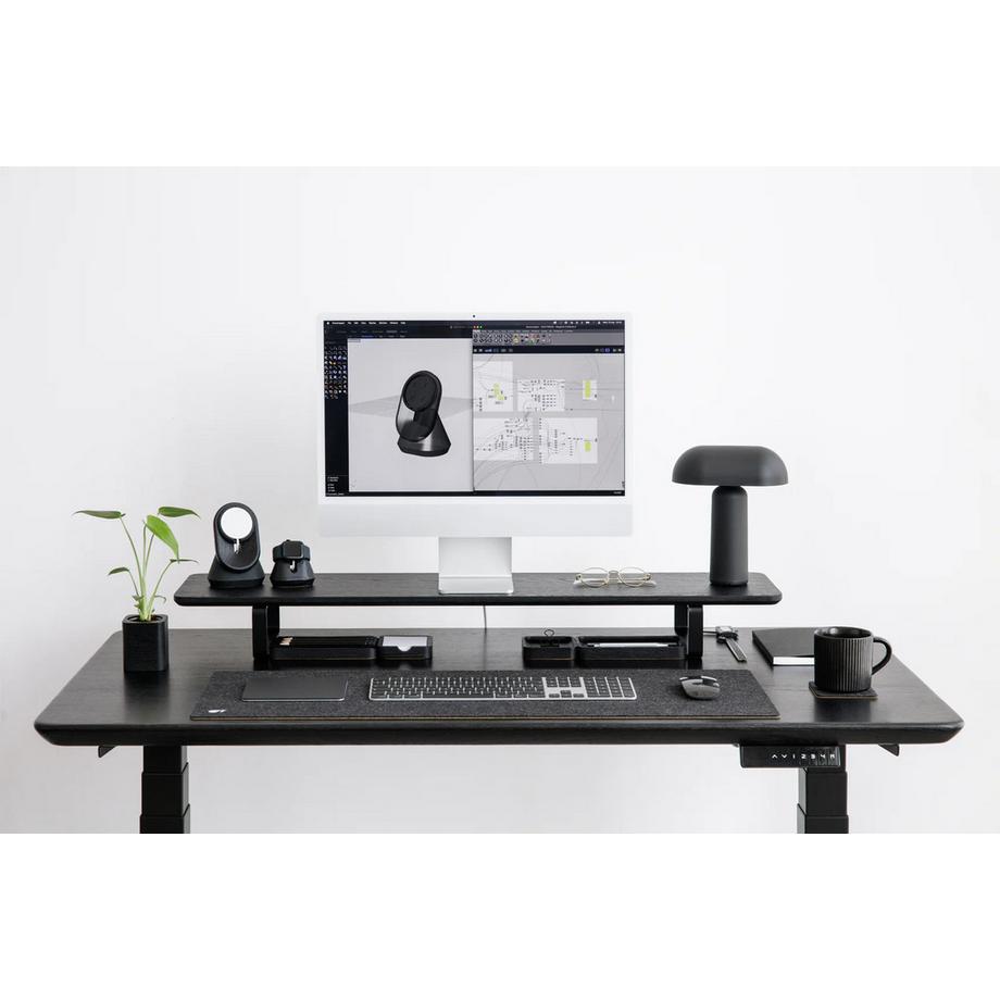 Oakywood Desk Shelf - Holzschreibtischaufsatz - aus Massivholz - 105x23x11cm  