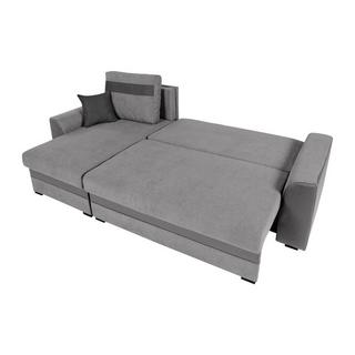 Vente-unique Ecksofa mit Schlaffunktion Kunstleder Stoff GINAY  