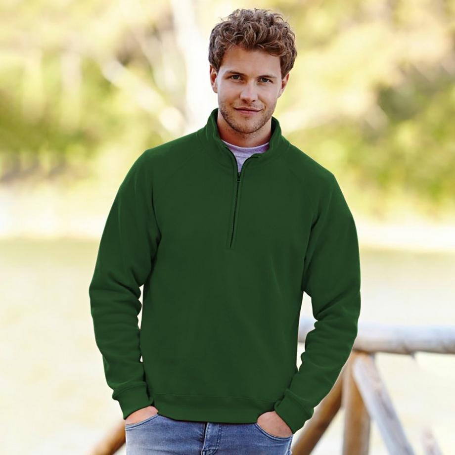 Fruit of the Loom Premium 7030 Zip Neck Sweatshirt  
