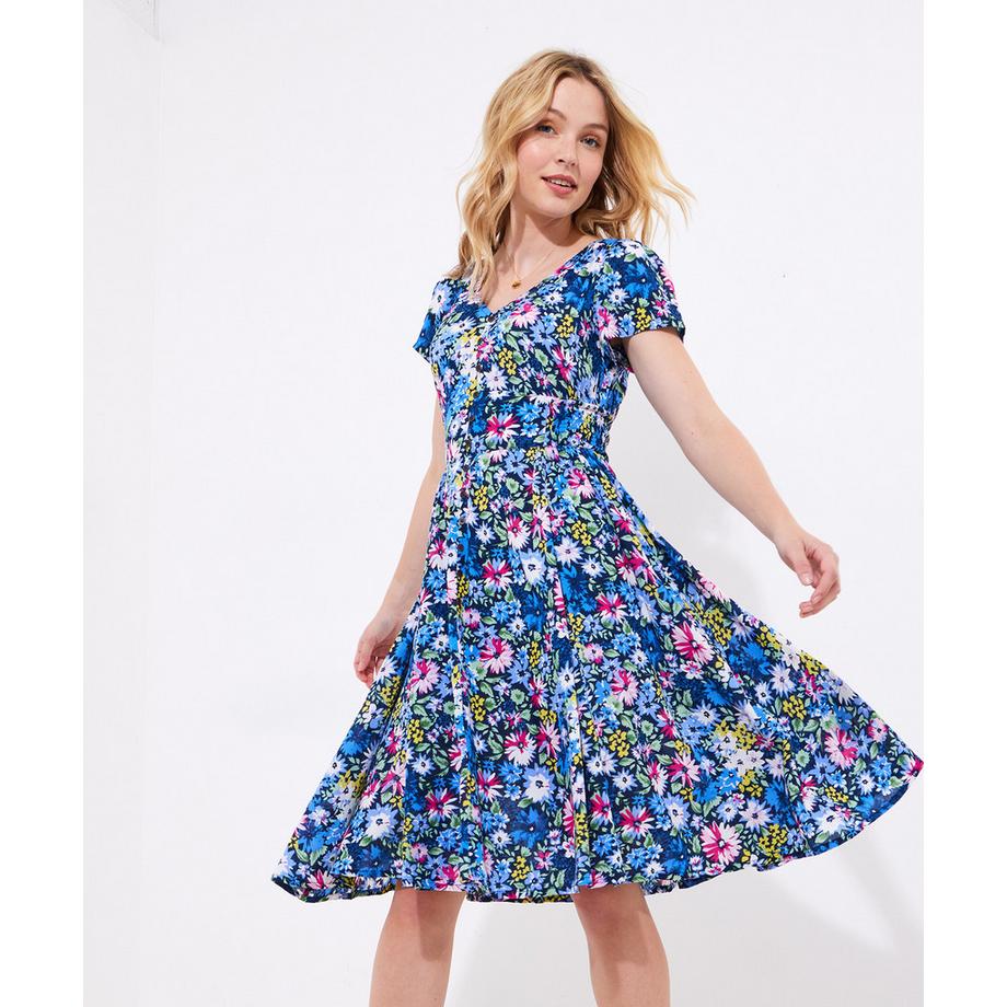 Joe Browns Florales Kleid mit geraffter Taille  
