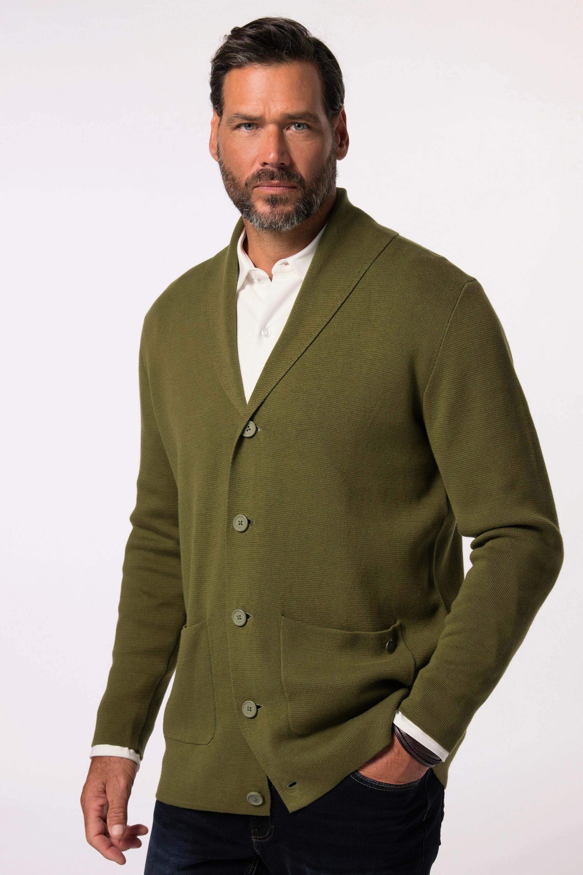 JP1880  Cardigan JP 1880. Col montant et toucher cachemire – jusqu'au 7&nbsp;XL 