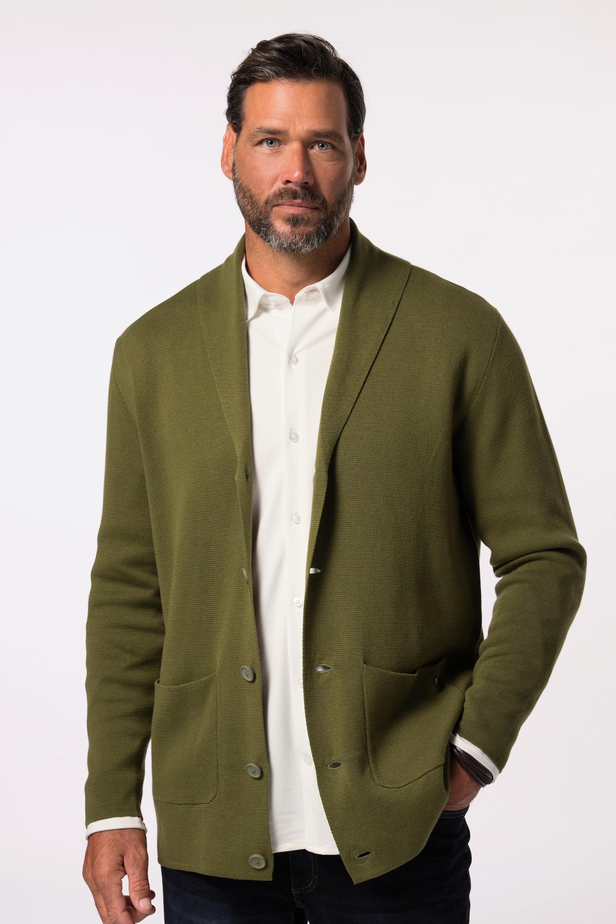 JP1880  Cardigan JP 1880. Col montant et toucher cachemire – jusqu'au 7&nbsp;XL 