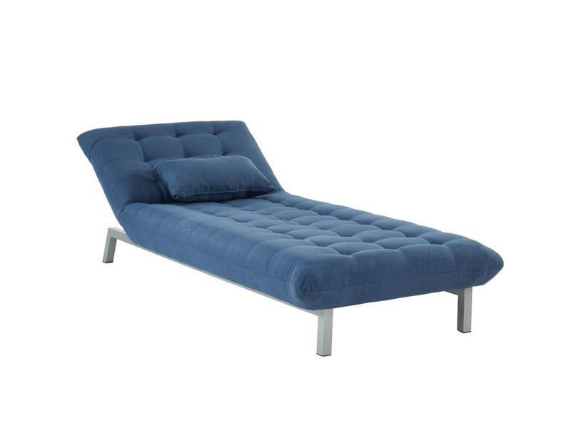 Vente-unique Chaiselongue Schlafsofa Stoff  HORNET  