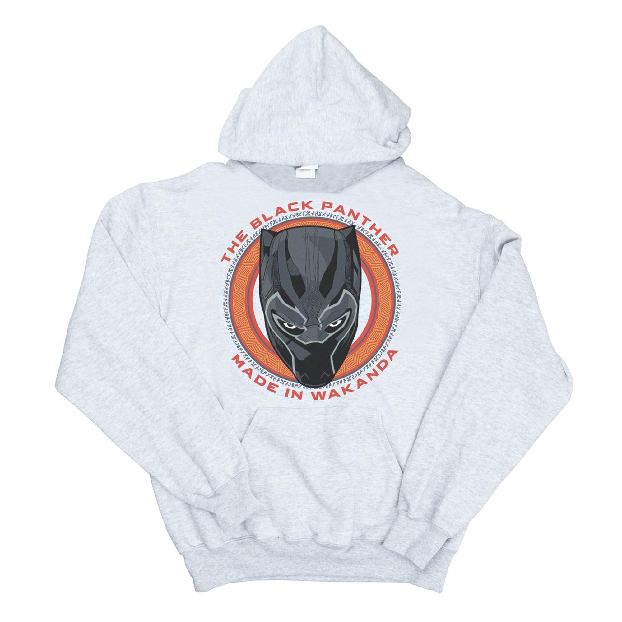 Image of Black Panther Made In Wakanda Red Kapuzenpullover Damen Grau M
