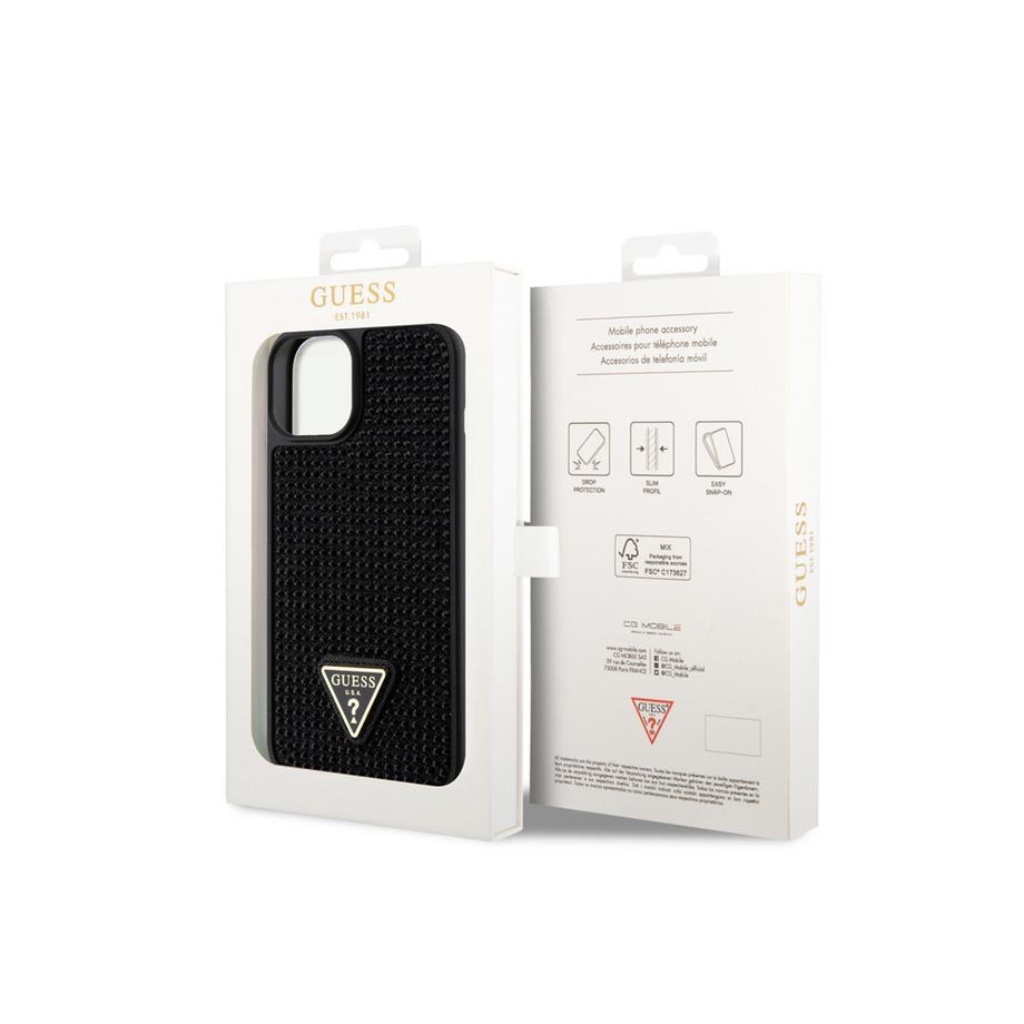 GUESS  Apple iPhone 15 Hülle Triangle Diamond 