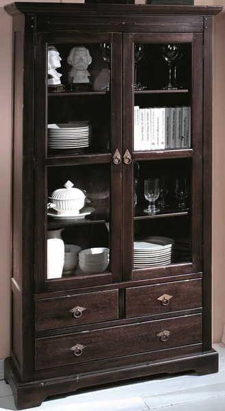 Image of Vitrine Marbella antikfinish 44x98 Vitrine Marbella antikfinish 44x98