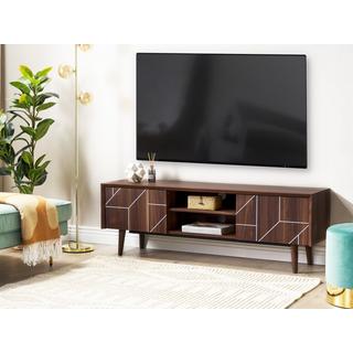 Beliani TV-Möbel aus Faserplatte Modern FRANKLIN  