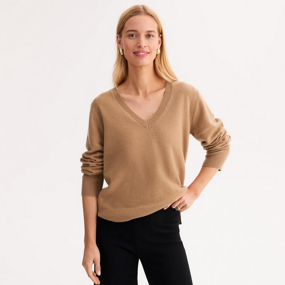 La Redoute Collections Feinstrick Kaschmir V-Ausschnitt Pullover  