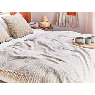 Beliani YARSA Couverture Douillette Classique en Coton  