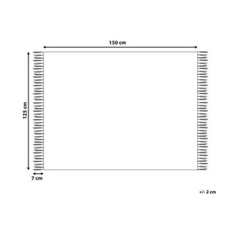 Beliani YARSA Couverture Douillette Classique en Coton  