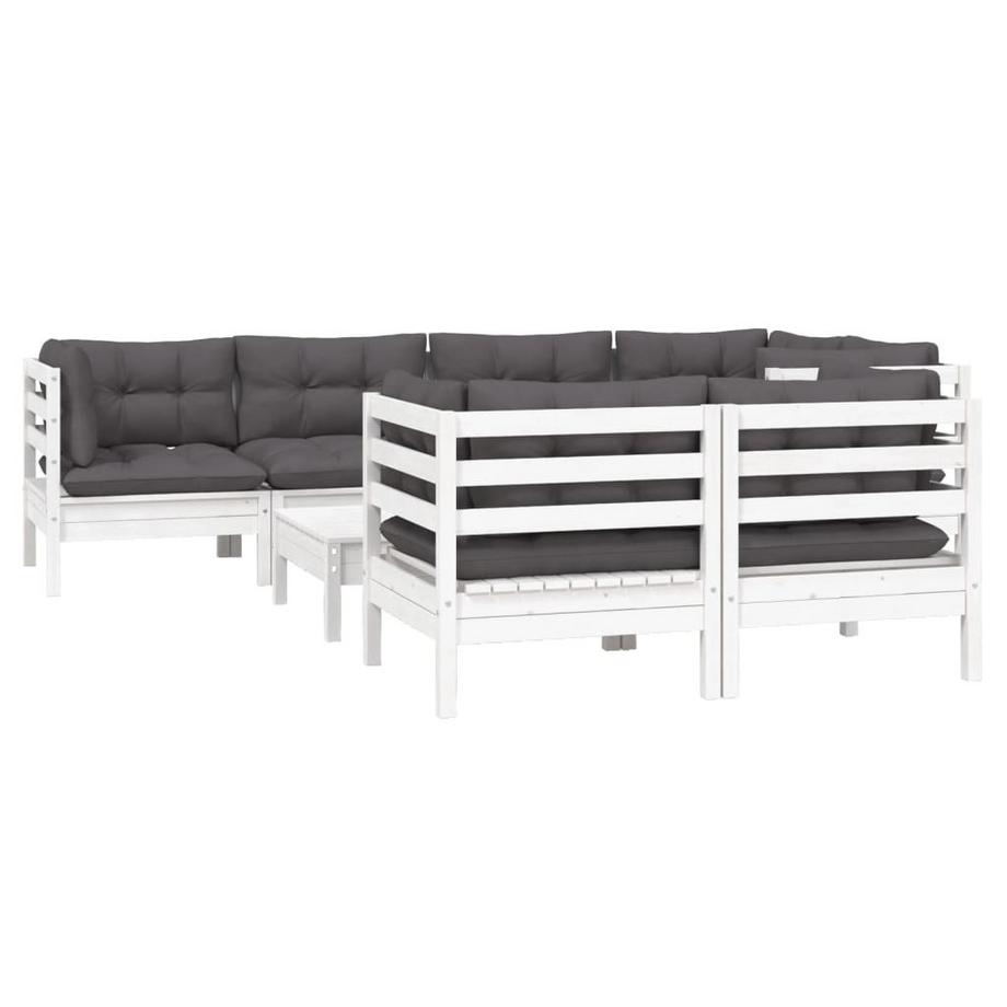 VidaXL set salotto da giardino Legno di pino  