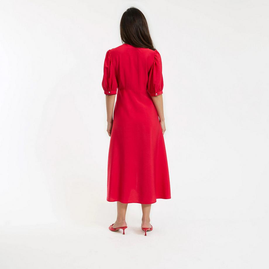 La Redoute Collections Langes Kleid mit Ballonärmeln  