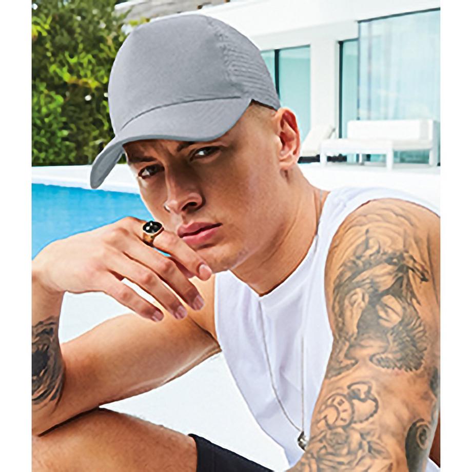 Beechfield Microknit Trucker Cap mit Snapback  