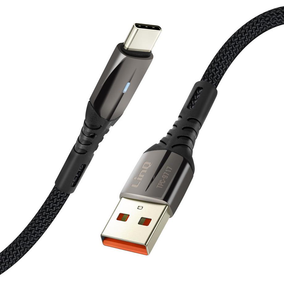 Avizar  USB-C Kabel Nylon geflochten 1m, LinQ 