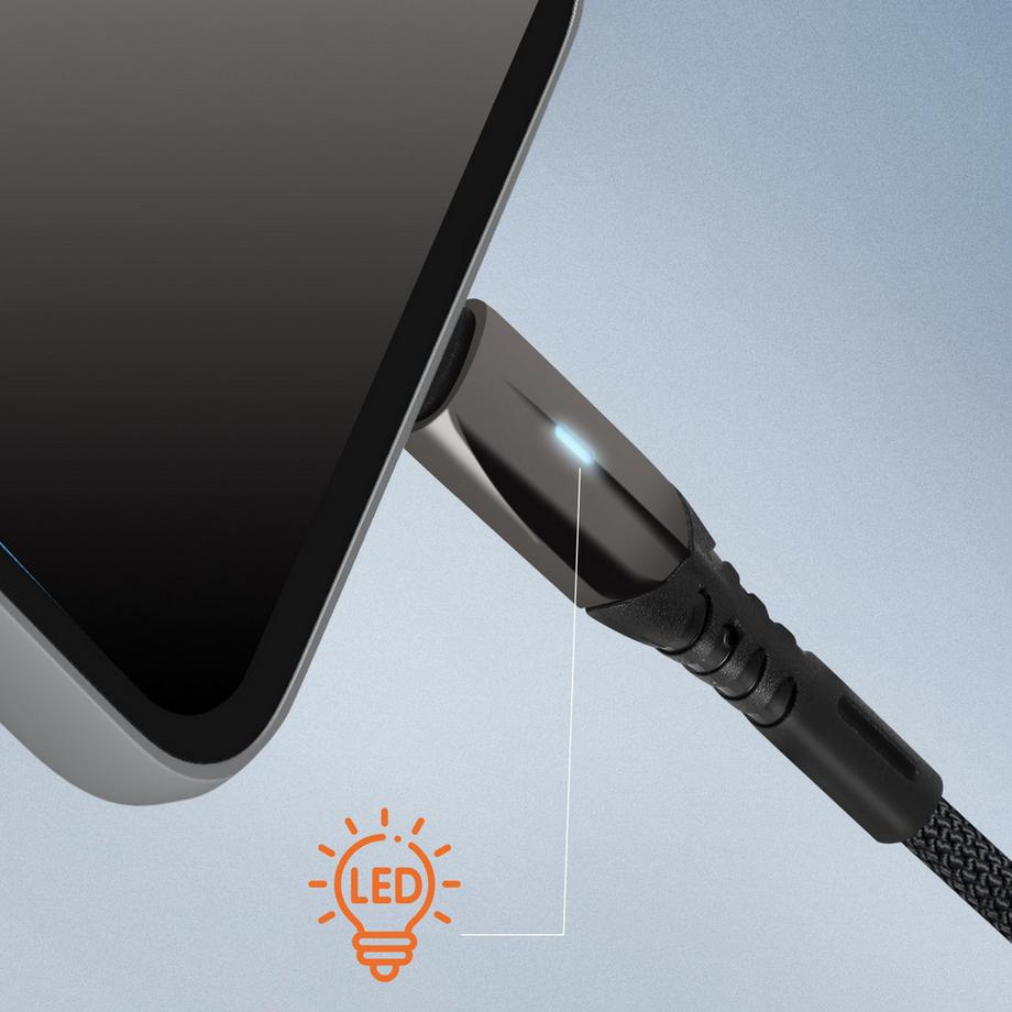 Avizar  USB-C Kabel Nylon geflochten 1m, LinQ 