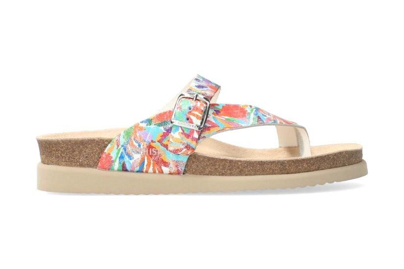 Image of Helen - Leder Sandale Damen Weiss Bedruckt 37