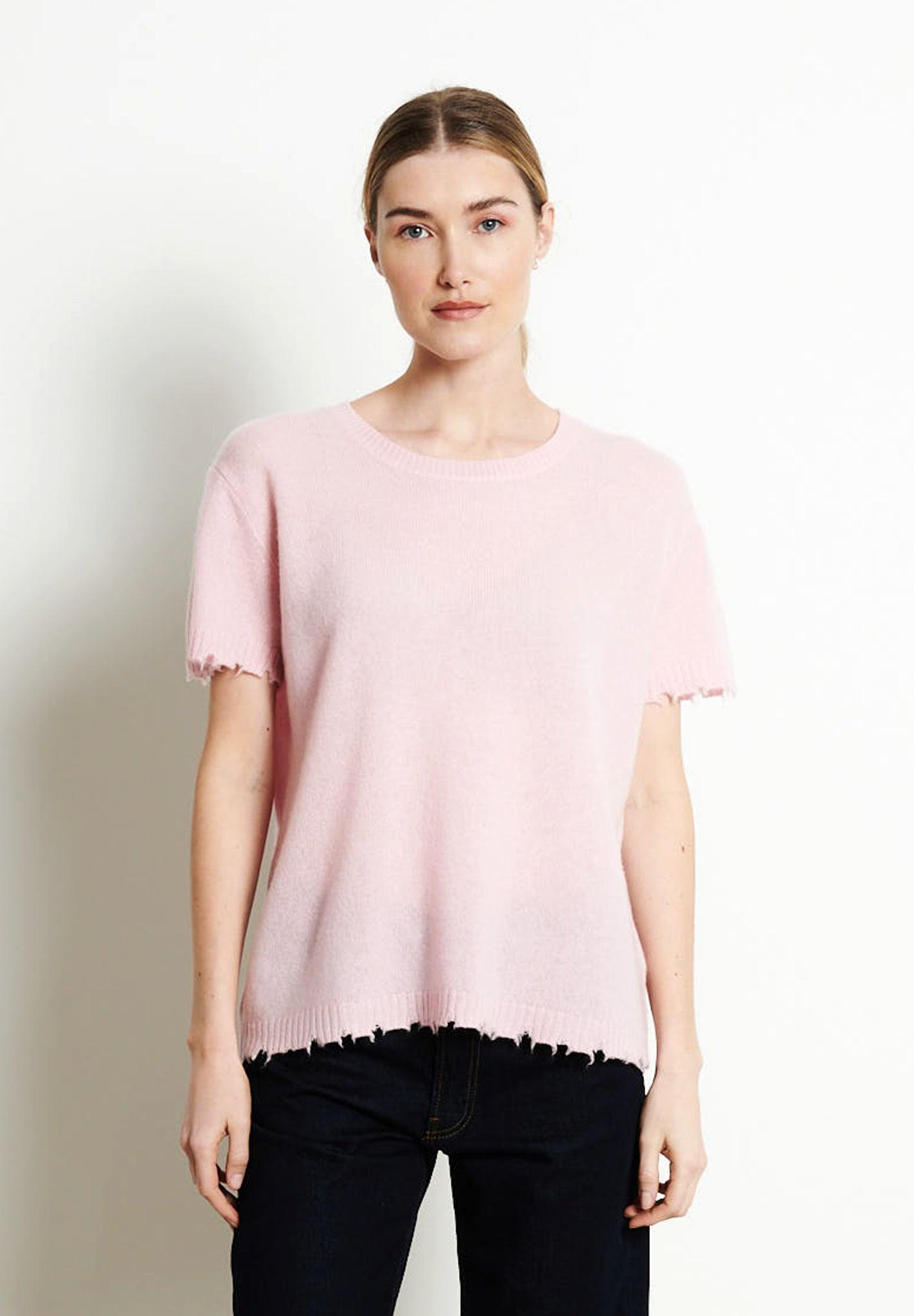 Studio Cashmere8  AVA 6 T-shirt girocollo a manica corta - 100% cashmere 