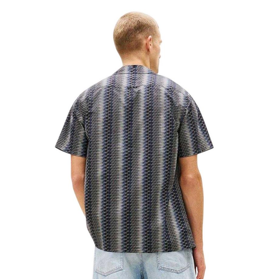 TOMMY JEANS Camicia Maniche Corte Stampa Su Intera Superficie  
