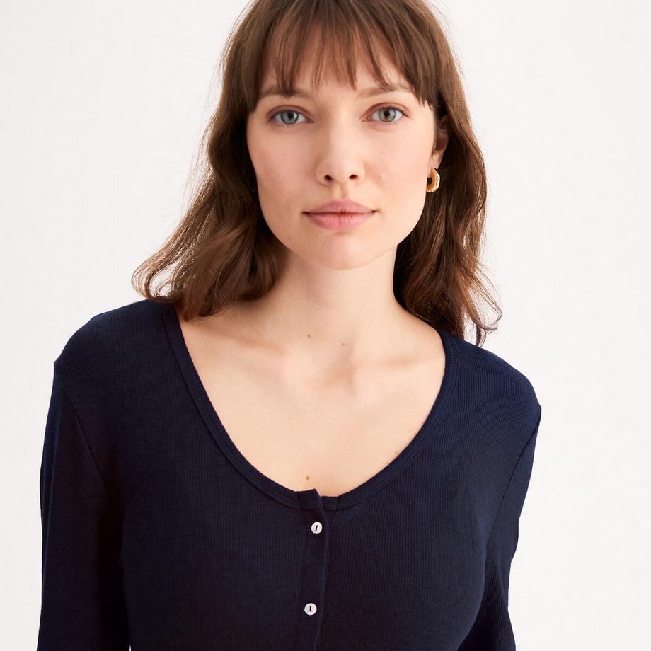 La Redoute Collections T-Shirt in Cardigan-Form  