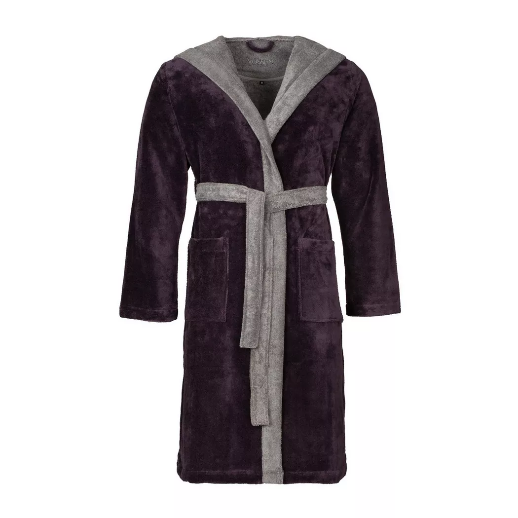 Bademantel Poppy L anthrazit Polyester L