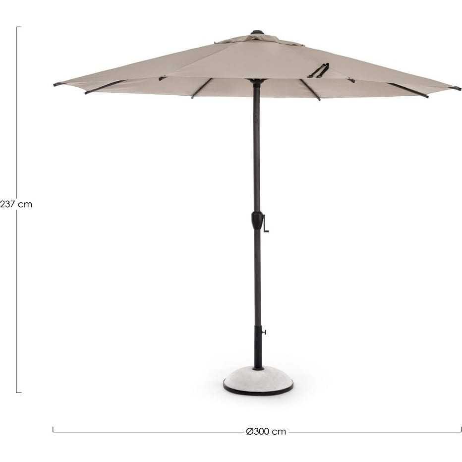 mutoni Parasol déporté Rio anthracite-Moon 300  