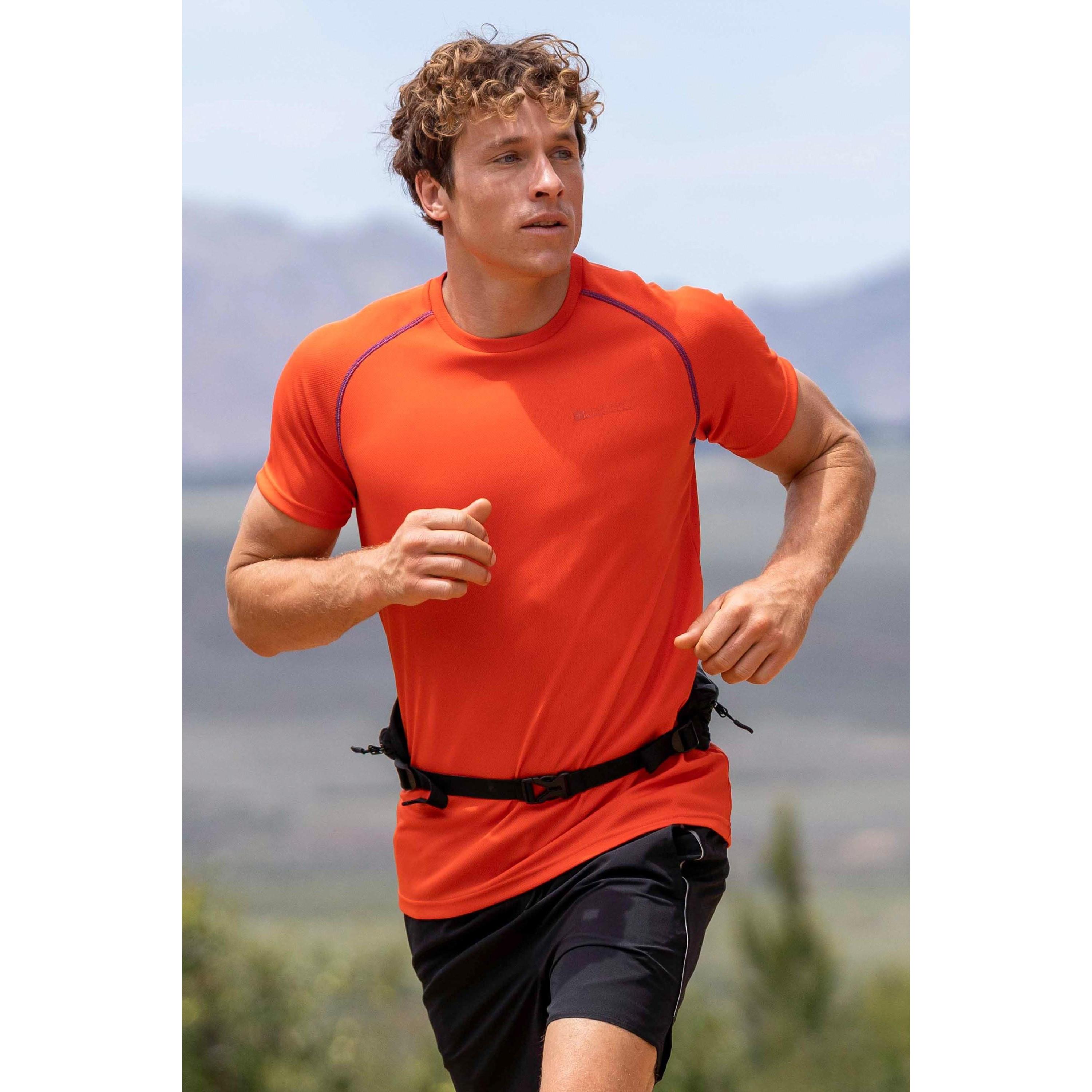 Image of Endurance Tshirt Herren Orange XS