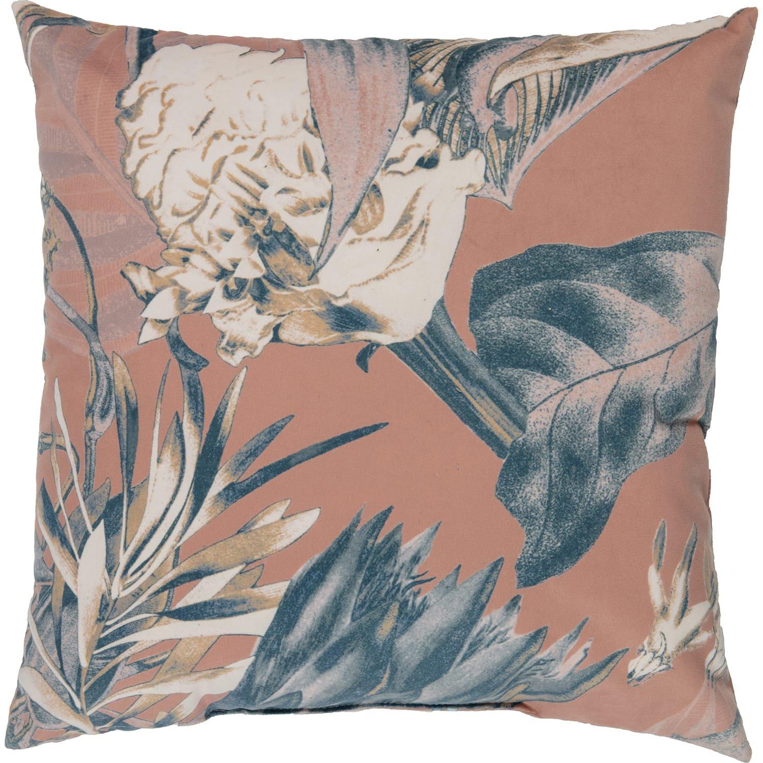 Image of Kissen Bouquet Printed Velvet Melon 50x50 Kissen Bouquet Printed Velvet Melon 50x50