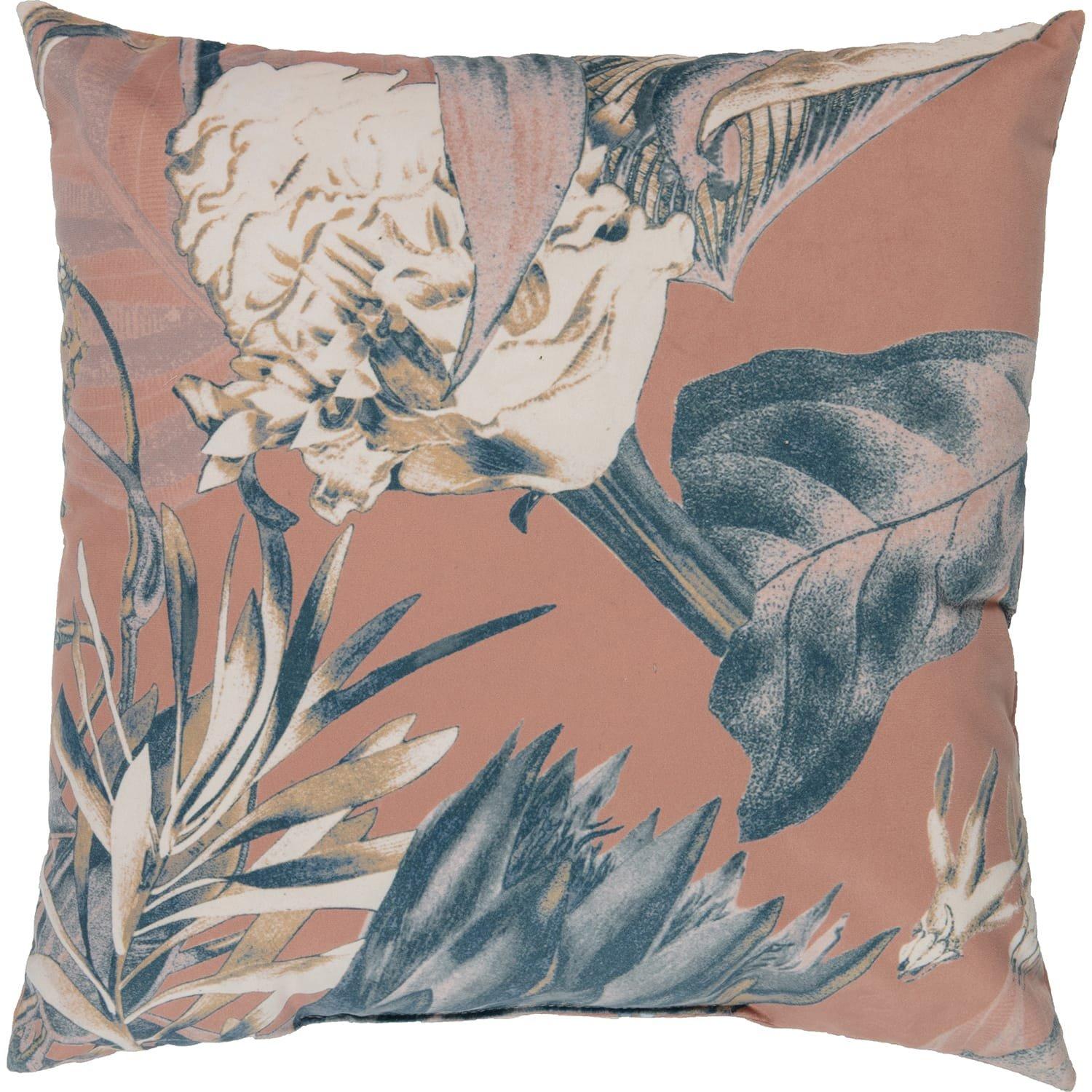 mutoni Coussin Bouquet Printed Velvet Melon 50x50  