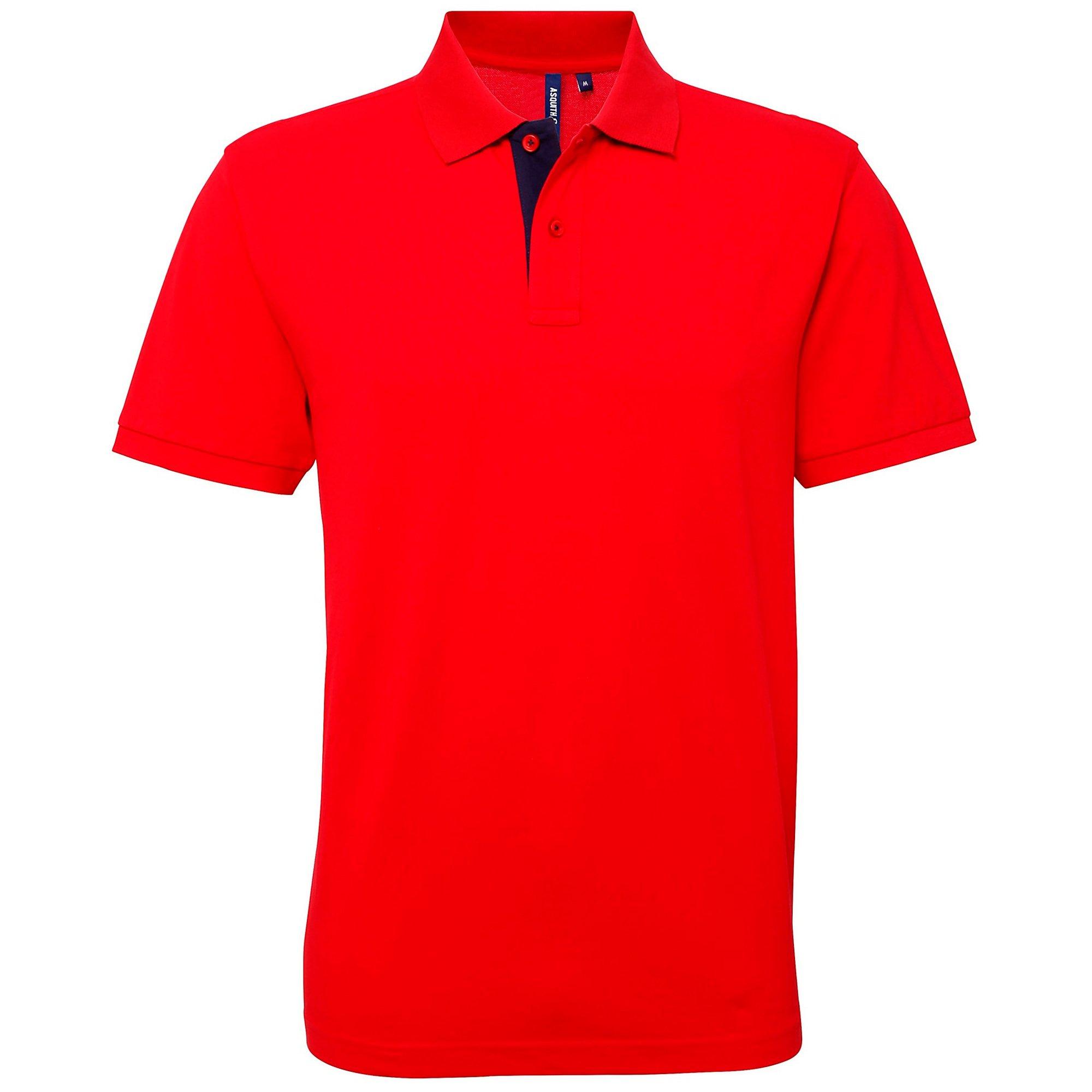 Image of Poloshirt, Kurzärmlig Herren Rot Bunt M