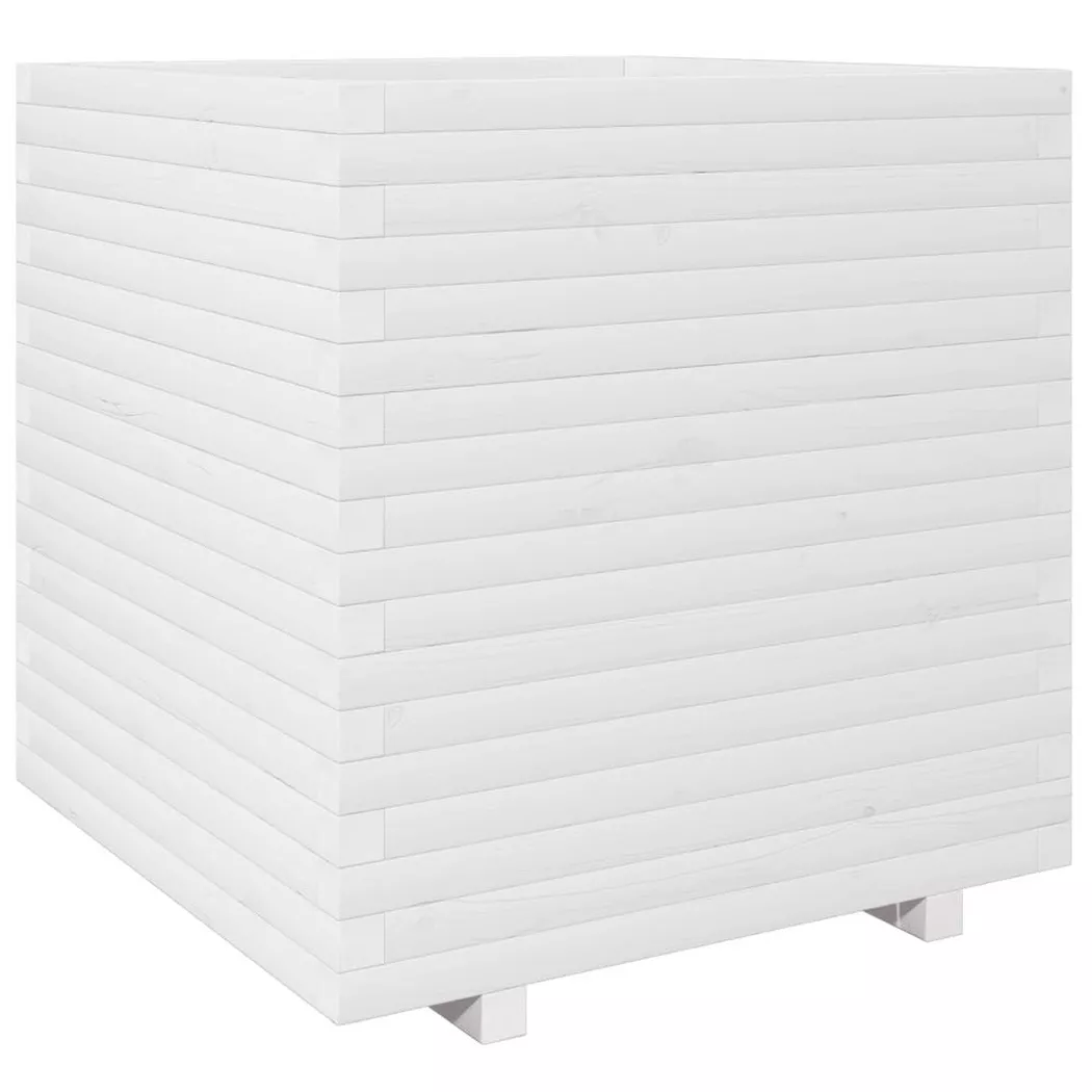 VidaXL - Jardinière bois de pin, One Size, Blanc