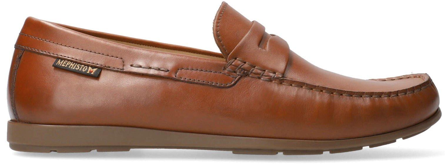 Image of Alyon - Leder Mokassin Herren Braun 41