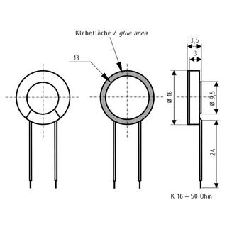 Nedis  K 16 - 50 Ohm - 1,6 cm (0,63 ") Mini -Lautsprecher 