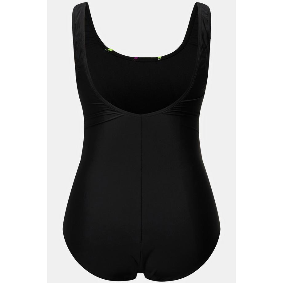 Ulla Popken Maillot de bain passepoil sans bonnets souples fronces  