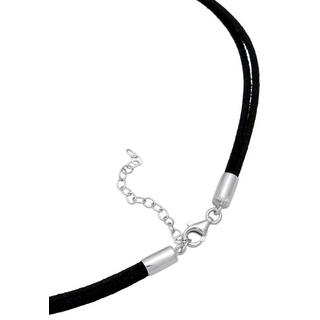 Elli  Halskette Choker Herz Velourband Schwarz 925 Silber 