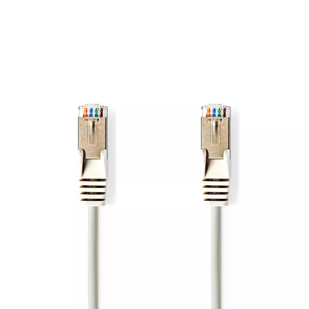 Nedis – CAT5e-Netzwerkkabel | SF/UTP RJ45-Stecker 1,50m Rund PVC Grau Etikett, One Size