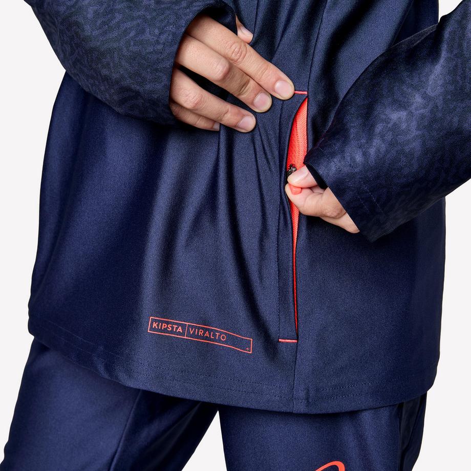 KIPSTA  Fussball Sweatshirt 1/2 Zip Kinder Viralto Polyester 