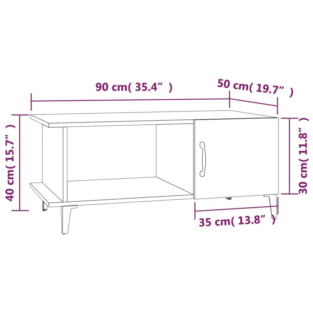 VidaXL Table basse bois d'ingénierie  