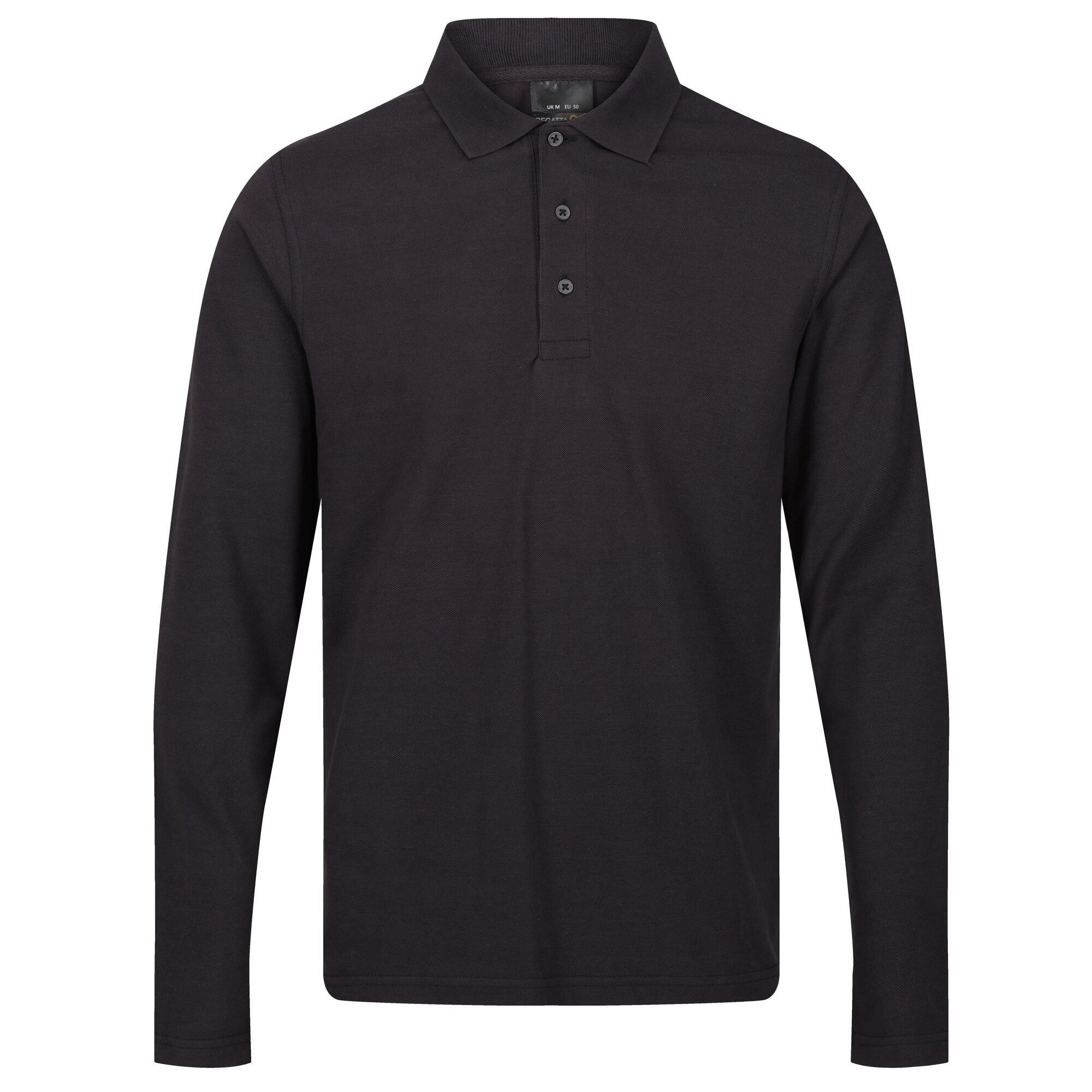 Image of Pro Poloshirt Langärmlig Herren Grau 4XL
