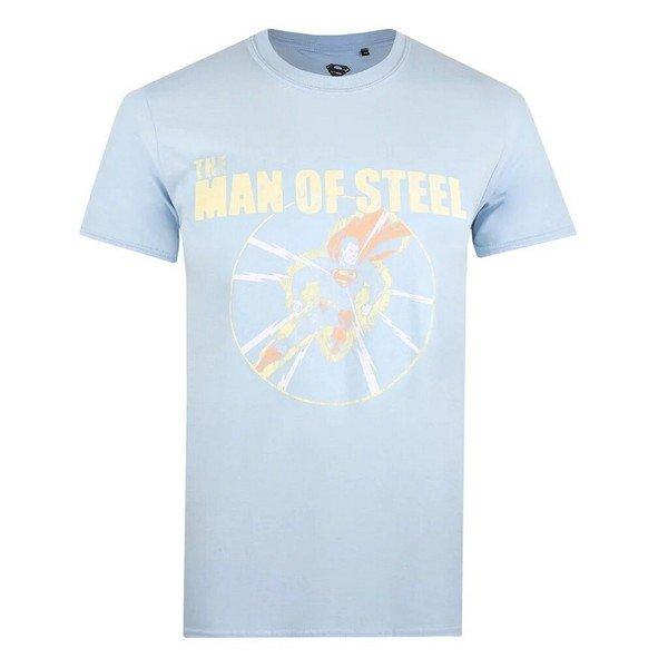 Image of Man Of Steel Tshirt Herren Hellblau S