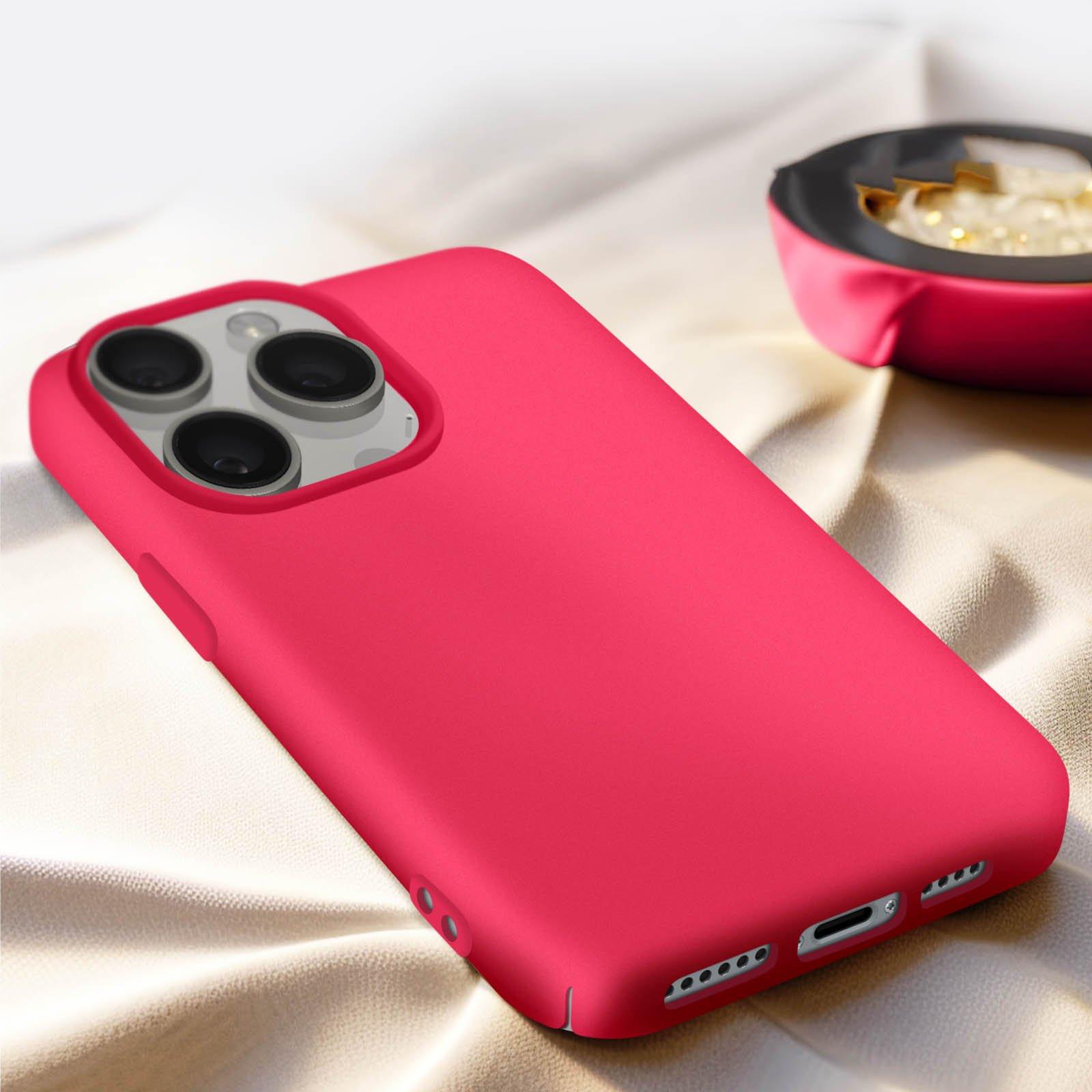 Avizar  Cover iPhone 15 Pro soft-touch fucsia 