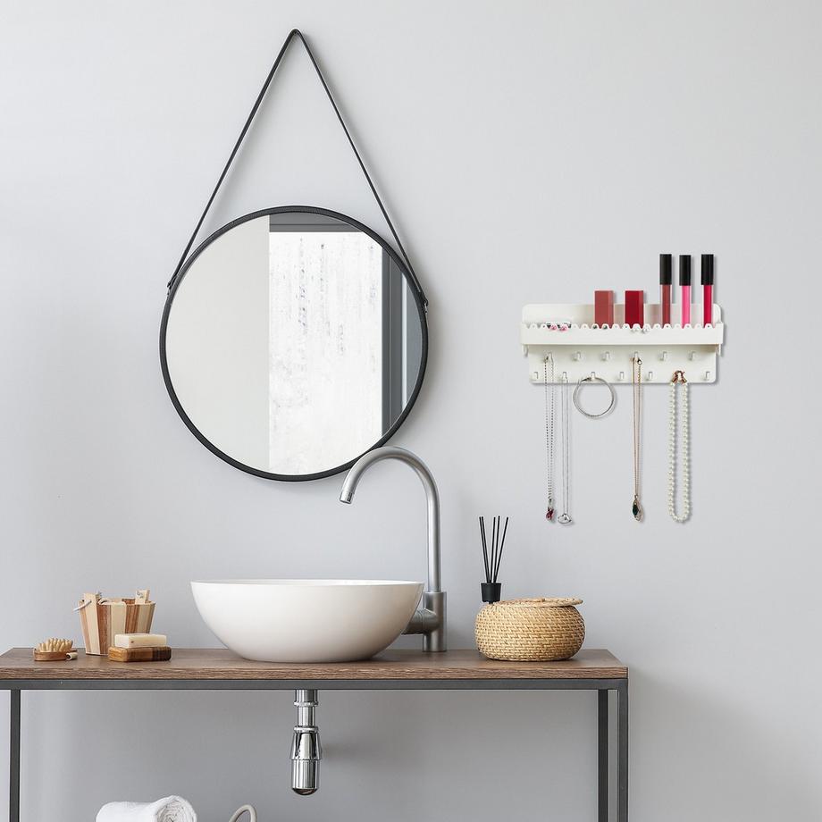 Northix Selbstklebendes Schmuckhalter-Regal  